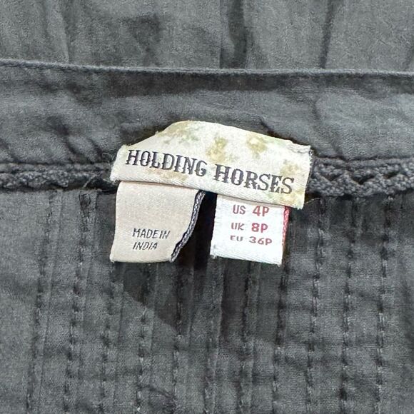 Anthropologie Holding Horses Blouse Top Women’s 4 Petite - Picture 4 of 4